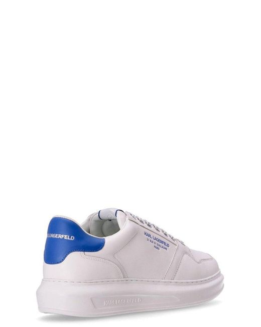 Karl Lagerfeld White Rue St-Guillaume Kapri Low-Top Sneakers for men