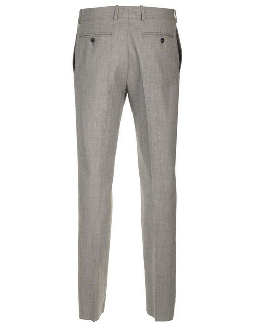 Alexander McQueen Gray Classic Slim Trousers for men