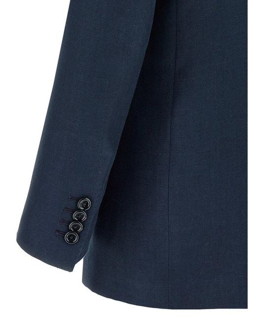 Tagliatore Blue Jasmine Double-Breasted Blazer