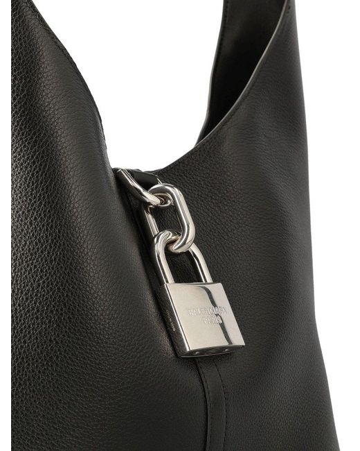 Balenciaga Locker Medium North-South Hobo Bag in Black | Lyst