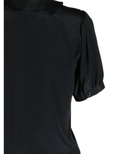 Simone Rocha Black Bow-Embellished Shirt