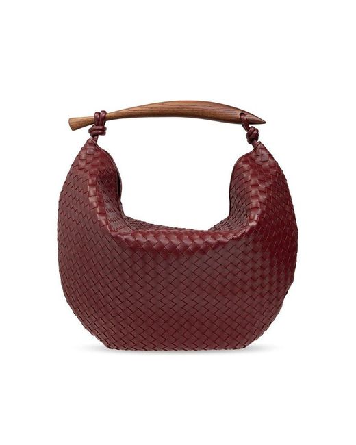 Bottega Veneta Red Intrecciato Sardine Handle Bag
