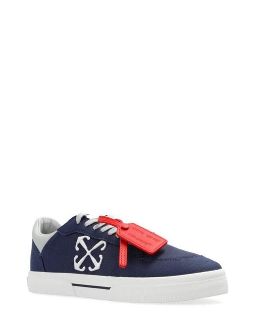 Off-White c/o Virgil Abloh Blue Vulcanized Lace-up Sneakers for men