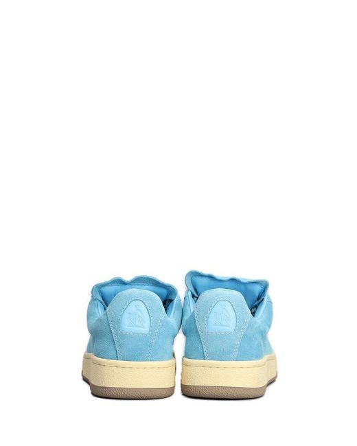 Lanvin Blue Lite Curb Low-top Sneakers