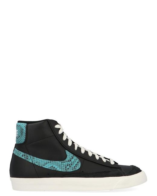 Nike Black Blazer High Top Lace-up Sneakers for men