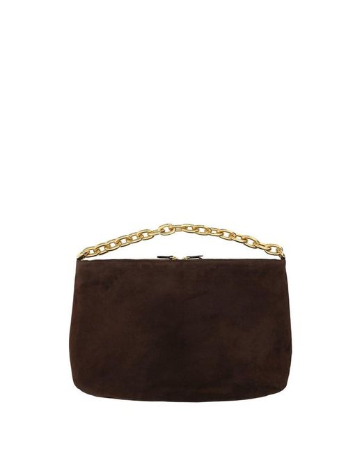 Khaite Brown Clara Chained Handbag