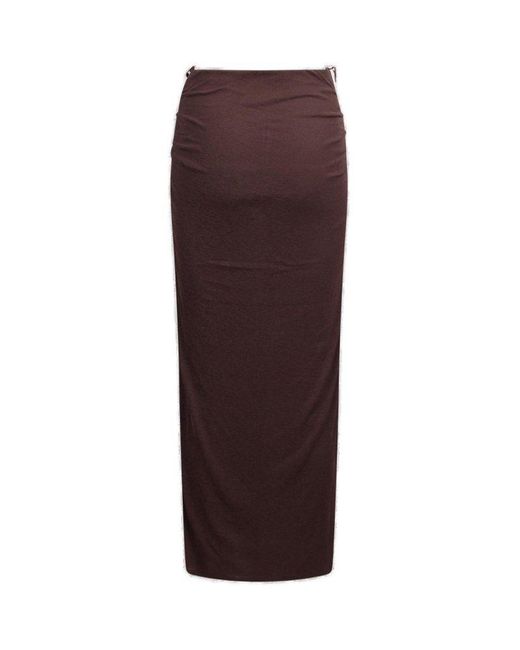 Nanushka Purple Norine Midi Skirt
