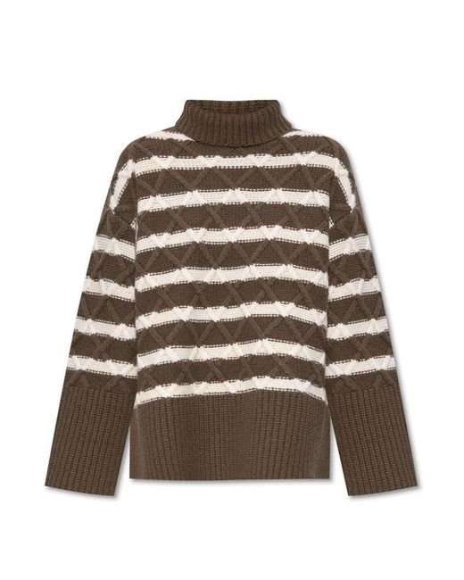 Samsøe & Samsøe Brown 'kassandra' Turtleneck Sweater