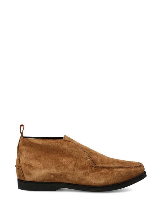 Kiton Brown Slip-on Boots for men