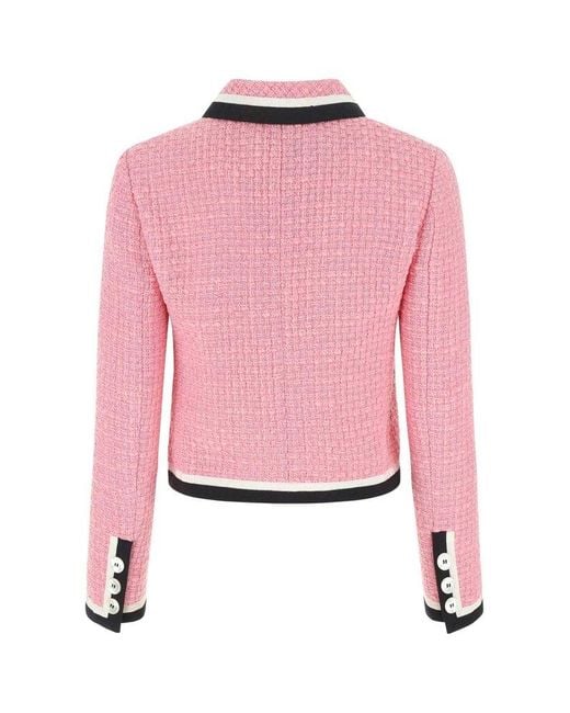 Miu Miu Pink Tweed Blazer