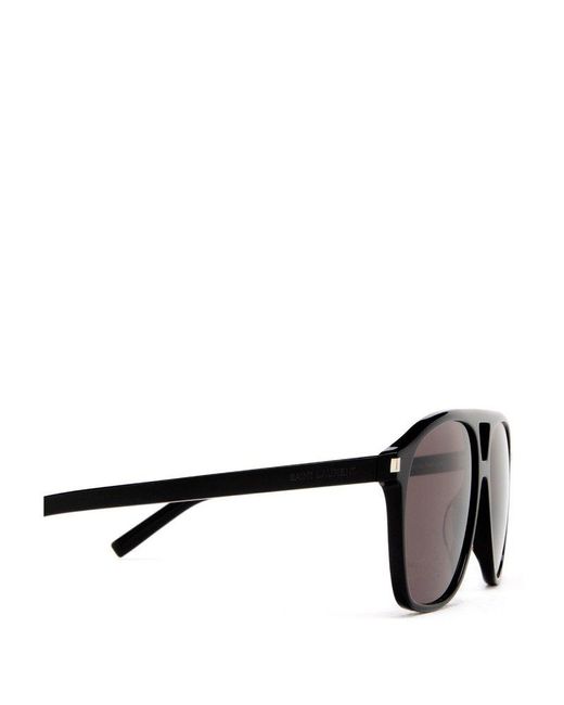 Saint Laurent Black Aviator Sunglasses