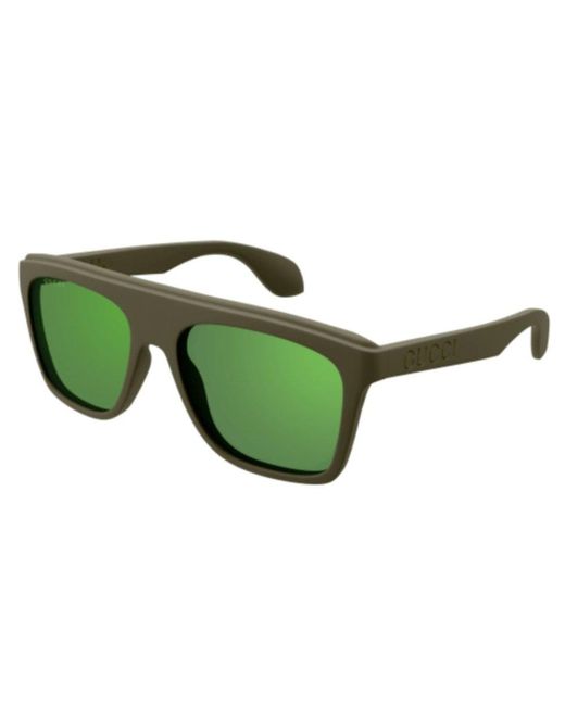 Gucci Green Square Frame Sunglasses for men