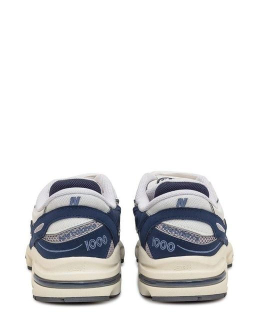 New Balance Blue 1000 Lace-Up Sneakers for men