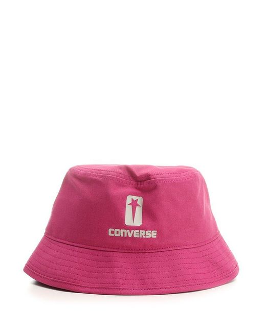 Rick Owens DRKSHDW X Converse Logo Detailed Bucket Hat in Pink for Men ...