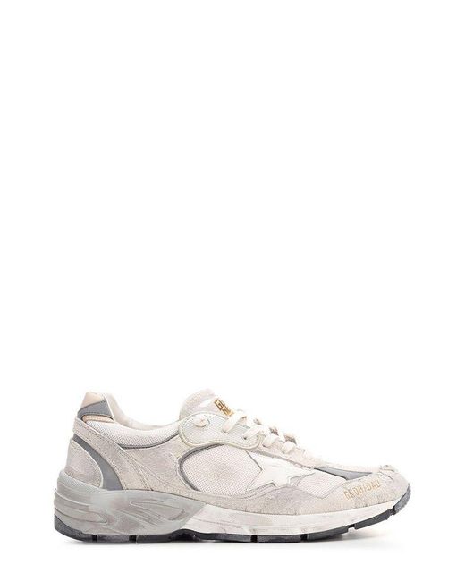 Golden Goose Leather Dad-star Chunky Mesh Sneakers in White for Men - Lyst