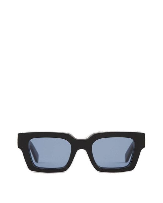 Off-White c/o Virgil Abloh Black Virgil Square Frame Sunglasses for men