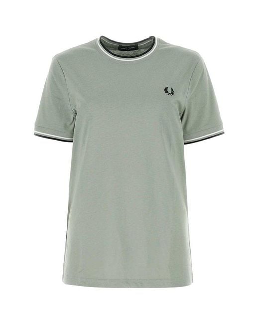 Fred Perry Green Twin Tipped Crewneck T-shirt
