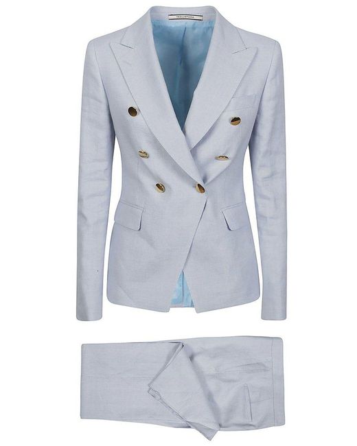 Tagliatore Blue Double-Breasted Blazer