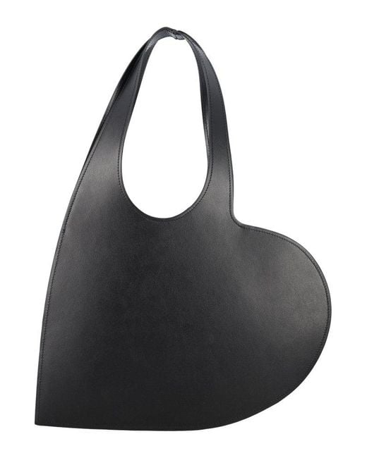 Coperni Black Mini Heart Tote Bag