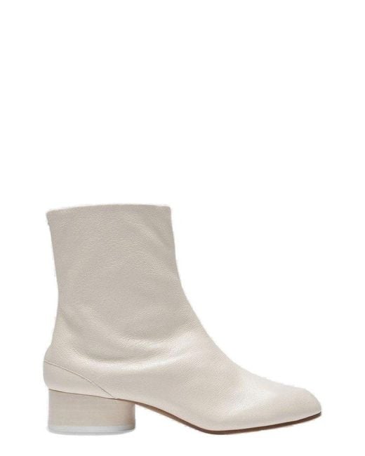 Maison Margiela White Tabi Ankle Boots