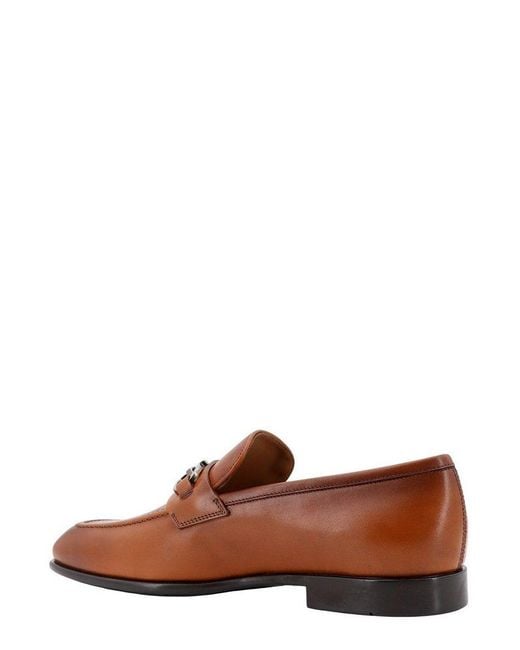 Ferragamo Brown Penny Slip-on Loafers for men