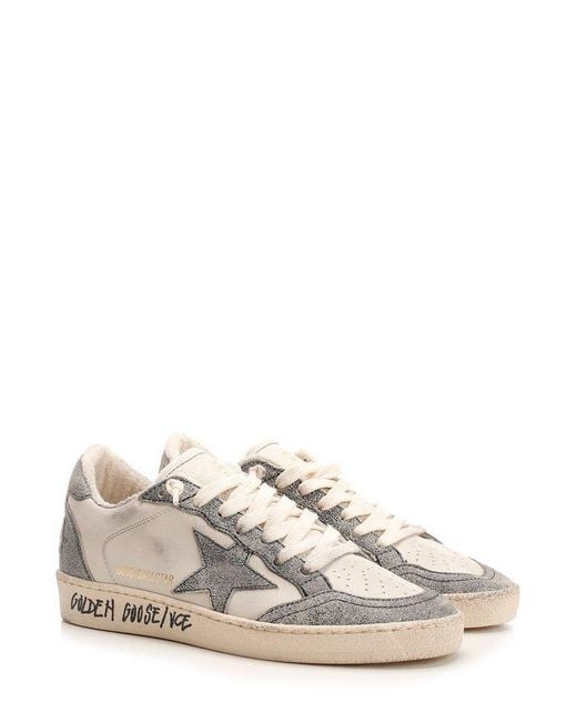 Golden Goose Deluxe Brand White Ballstar Lace-up Sneakers