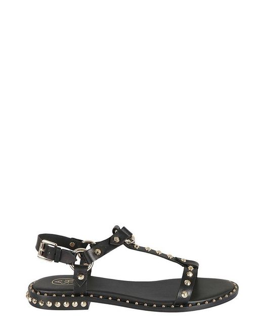 Ash Black Patsy Stud-embellished Almond-toe Sandals