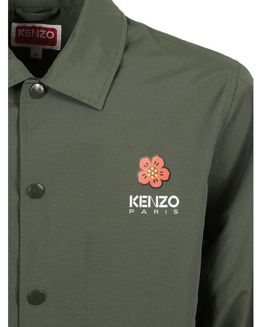 KENZO Green Boke Flower Printed Jacket for men