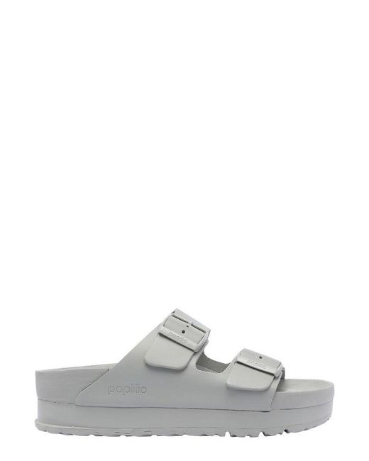 Birkenstock Gray Buckle Slide Sandals