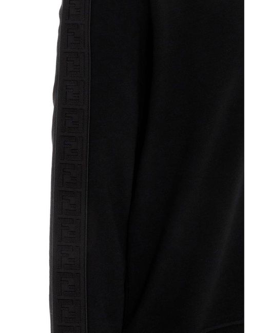 Fendi Black Ff Motif Sweatshirt for men
