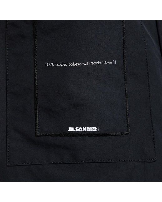 Jil Sander Black + Zipped Down Jacket for men