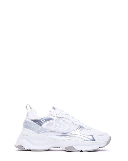 Stuart Weitzman White Sw Lace-Up Trainers
