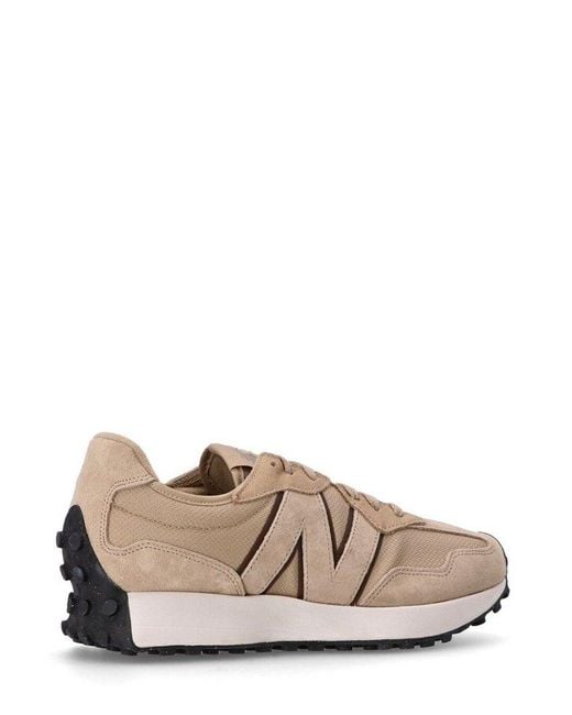 New Balance Brown 327 Lace-Up Sneakers for men