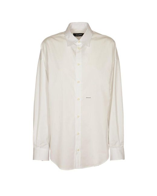 DSquared² White Maxi Shirt