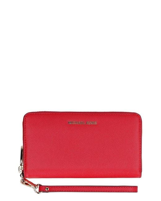 MICHAEL Michael Kors Red Leather Continental Wallet