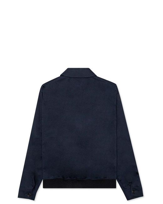 Marni Blue Gabardine Bomber Jacket for men