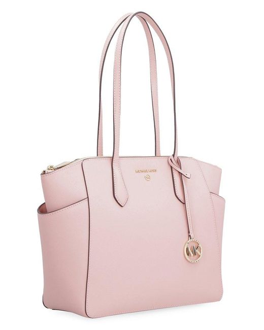 MICHAEL Michael Kors Marilyn Leather Tote in Pink