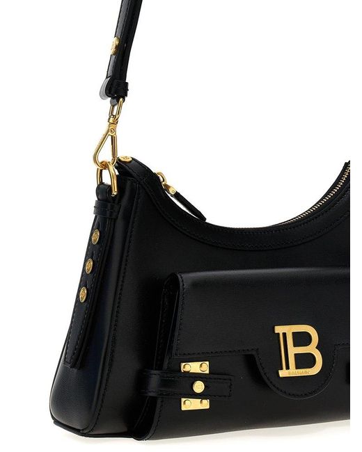 Balmain Black B-buzz Hobo Bag