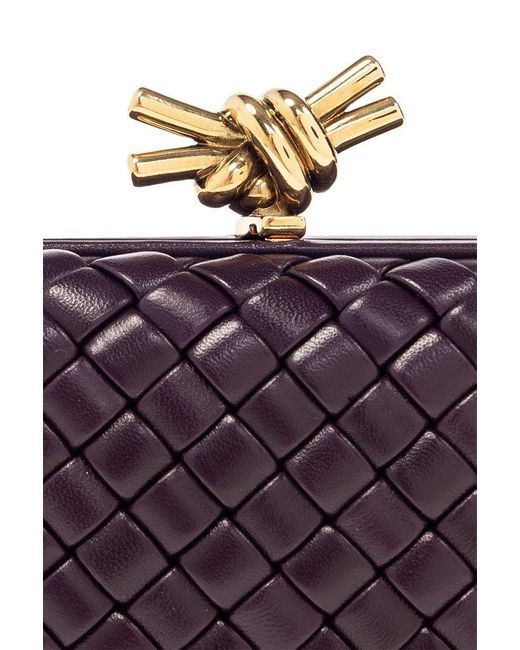 Bottega Veneta Purple Knot Minaudiere Clutch Bag