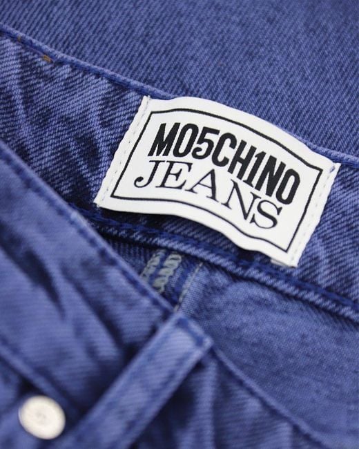 Moschino Blue Jeans Frayed Hem Flared Jeans