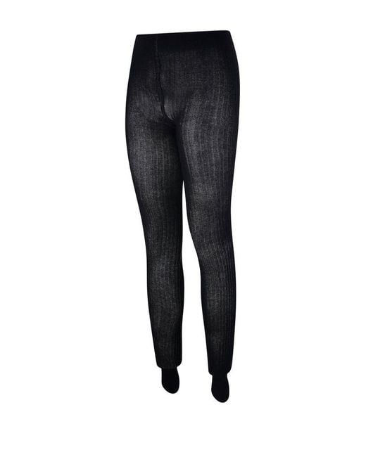 Max Mara Black High Waist Knitted Tights