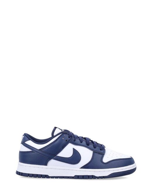 Nike Blue Dunk Retro Low-Top Sneakers