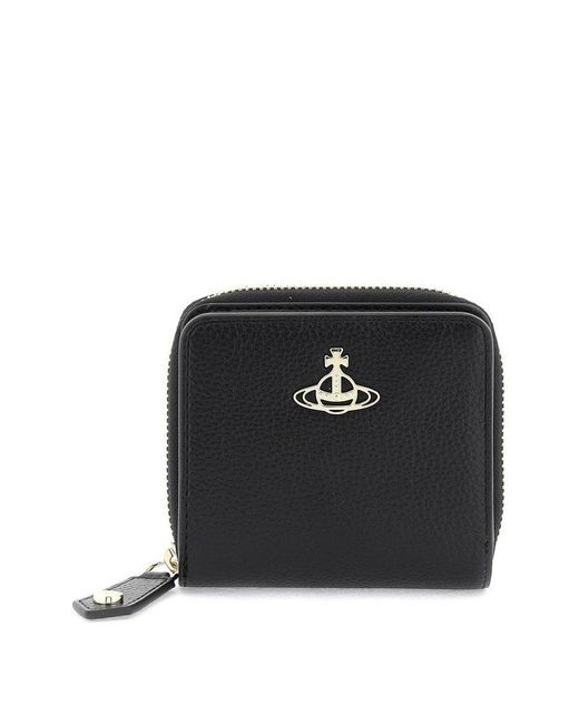 Vivienne Westwood Black Medium Faux Leather Wallet
