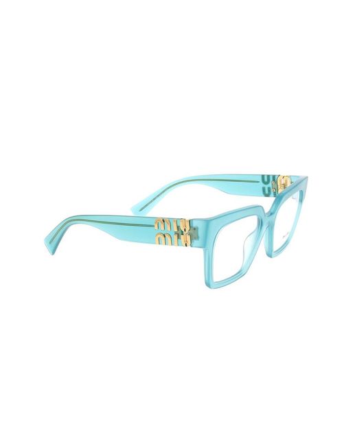 Miu Miu Black Square-Frame Glasses