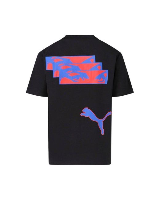 PUMA Black X Perks And Mini Graphic Printed T-Shirt for men