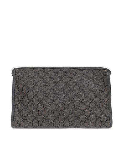 Gucci Gray Ophidia GG Toiletry Case for men