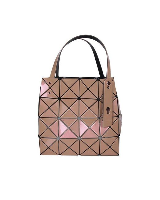 Bao Bao Issey Miyake Pink Carat-2 Panelled Top Handle Bag