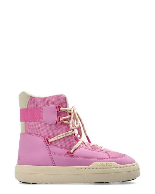 Moon Boot Park Sneaker Boots in Pink Lyst UK