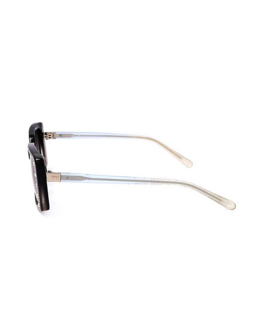 Linda Farrow Black X Nº21 Rectangular Frame Sunglasses