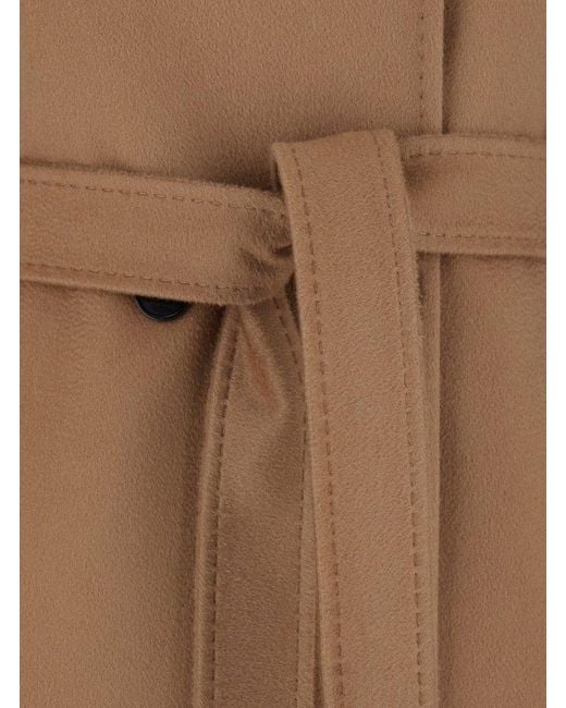 Max Mara Brown Bcollag Belted Coat